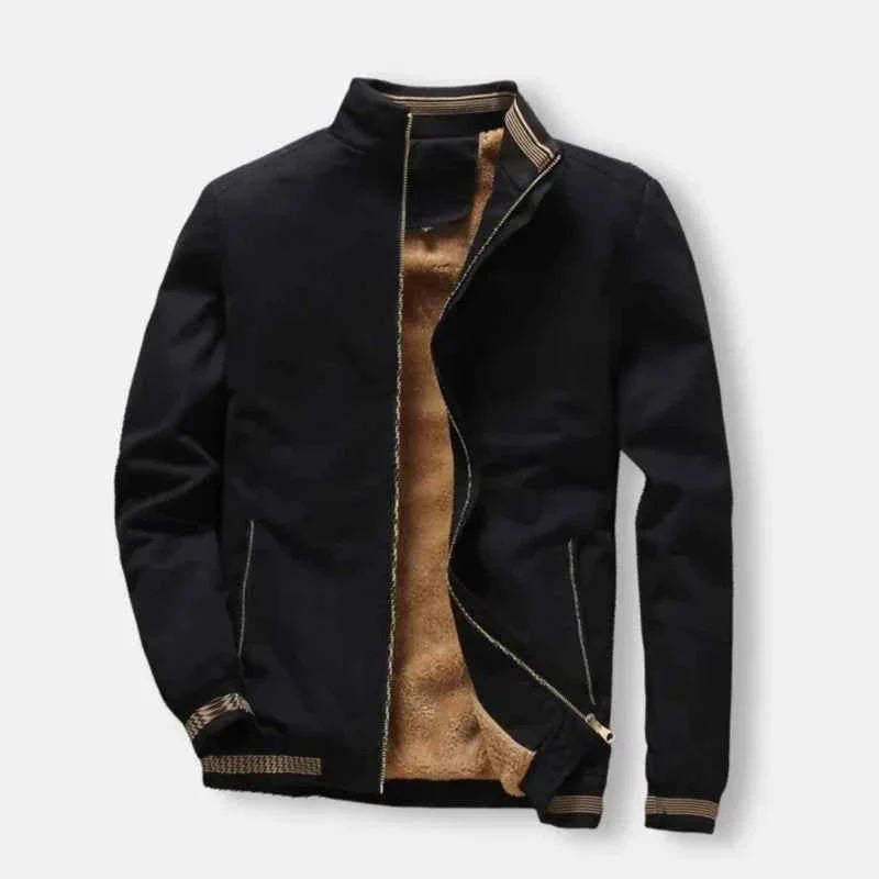 Men's Stylish Leather Bomber Jacket