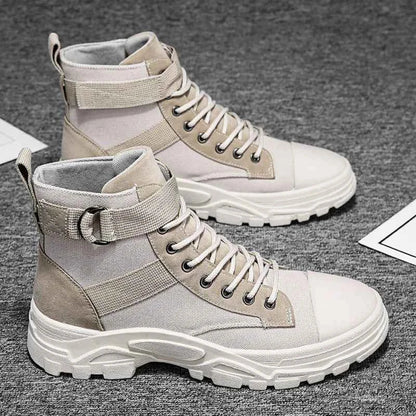 Motorcycle Boots Men Leather