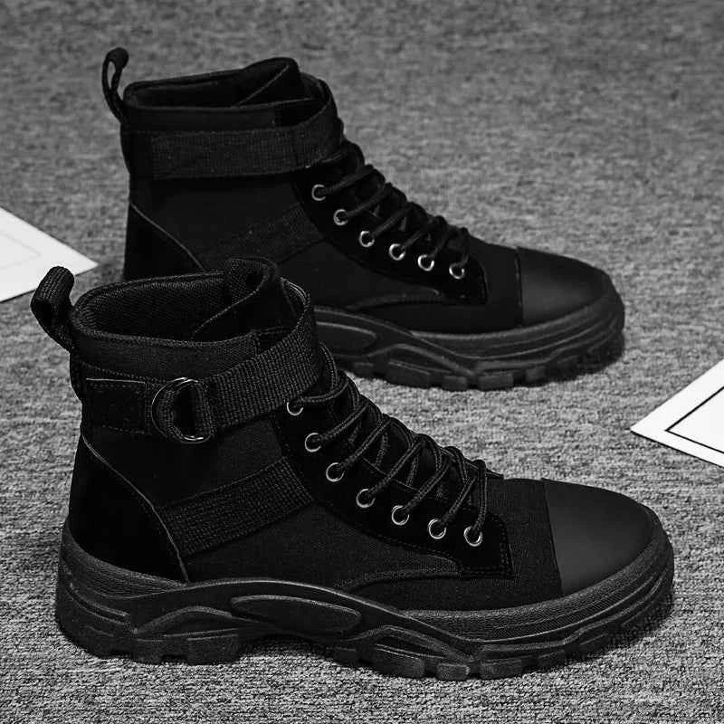 Motorcycle Boots Men Leather