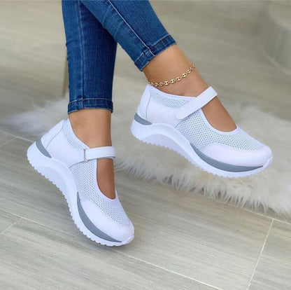 Women's Mesh Sneakers Comfortable Hook and Loop Closure