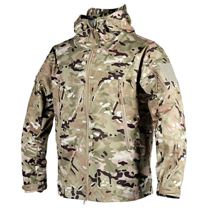 Water-repellent outdoor jacket hood