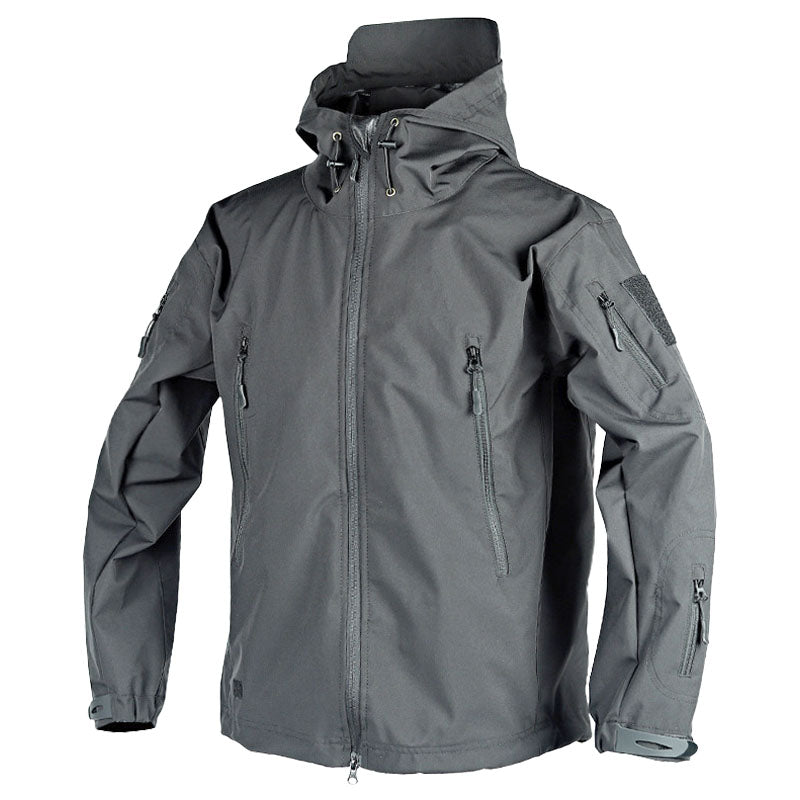 Water-repellent outdoor jacket hood