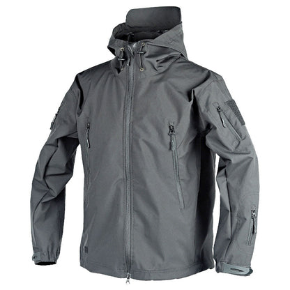 Water-repellent outdoor jacket hood