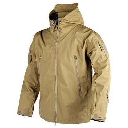 Water-repellent outdoor jacket hood