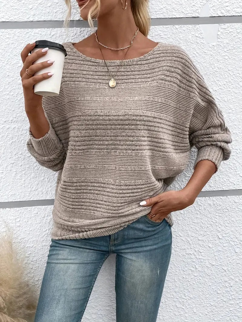 Women's Round Neck Jumper Classic Elegant