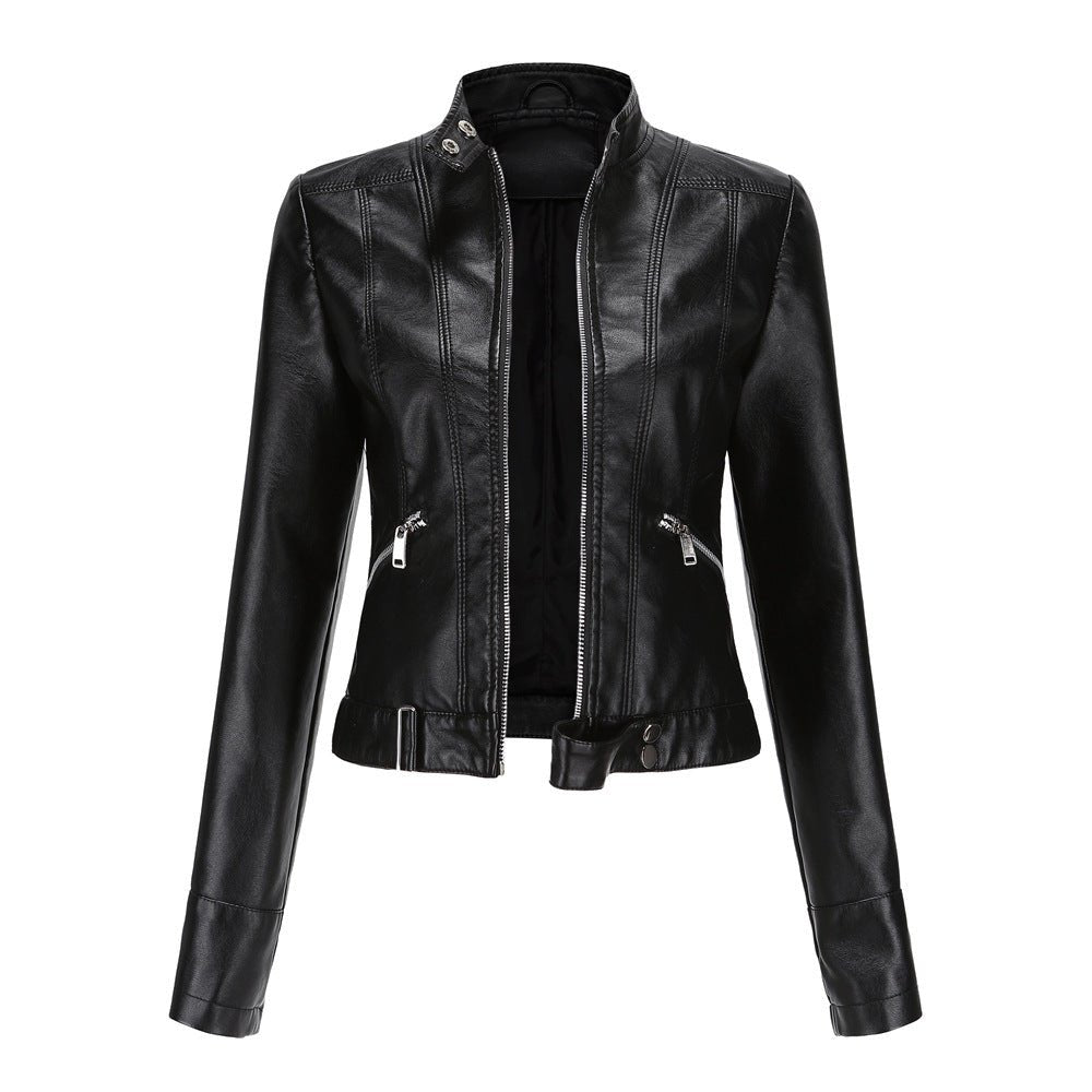 Women's Leather Jacket Slim Fit Modern