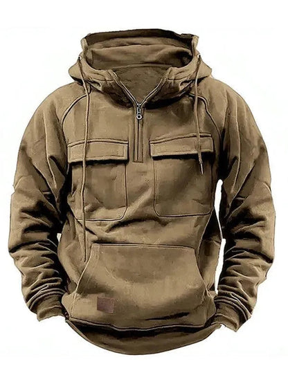 Men's Winter Jacket Warm Hooded Pockets