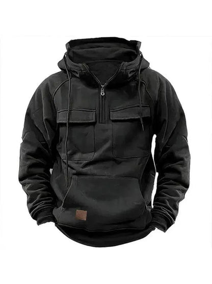 Men's Winter Jacket Warm Hooded Pockets