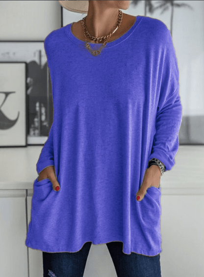 Übergroßer Bequemer Pullover Damen