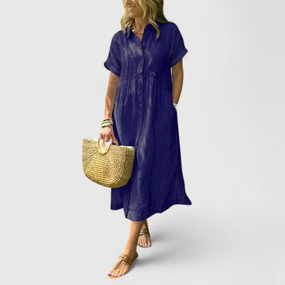Women's Summer Dress Striped Look