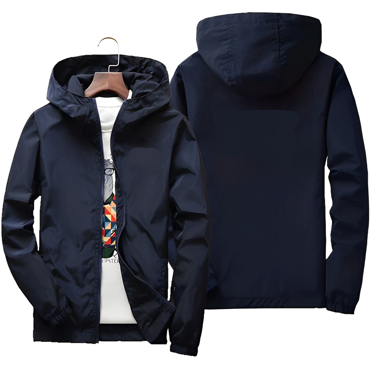 Practical Men's Windbreaker Jacket Sporty