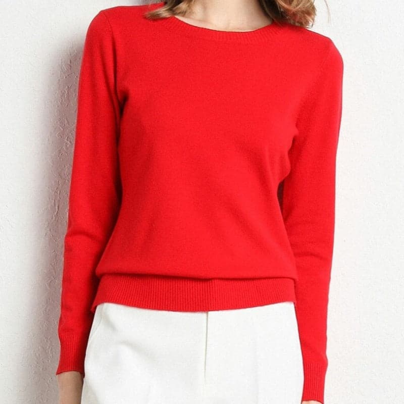 Soft Sweatshirt Women Round Neck Long Sleeve