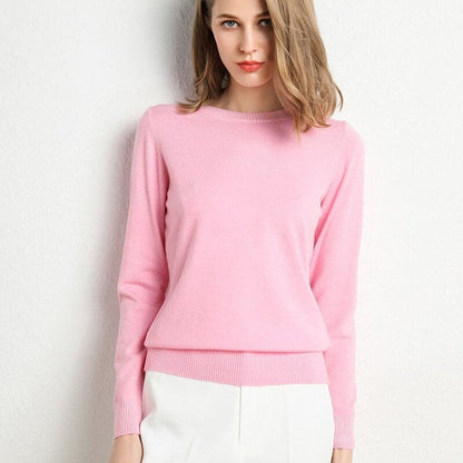 Soft Sweatshirt Women Round Neck Long Sleeve