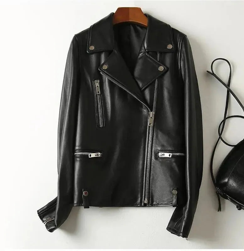 Stylish Women's Leather Jacket New York Style