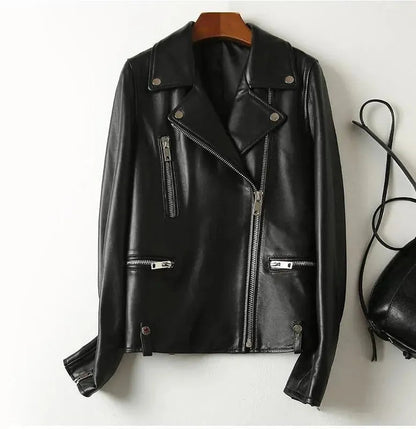 Stylish Women's Leather Jacket New York Style