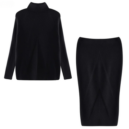 Elegant Women's Dress Long-sleeved Midi