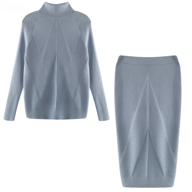 Elegant Women's Dress Long-sleeved Midi