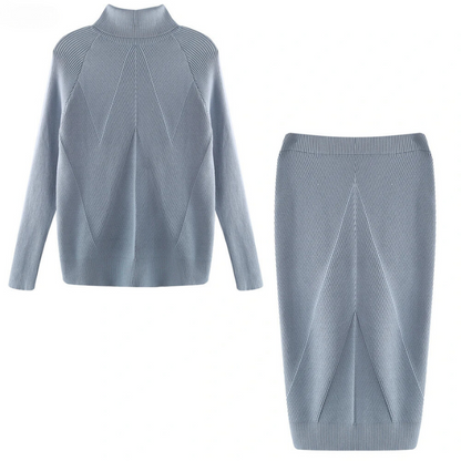 Elegant Women's Dress Long-sleeved Midi