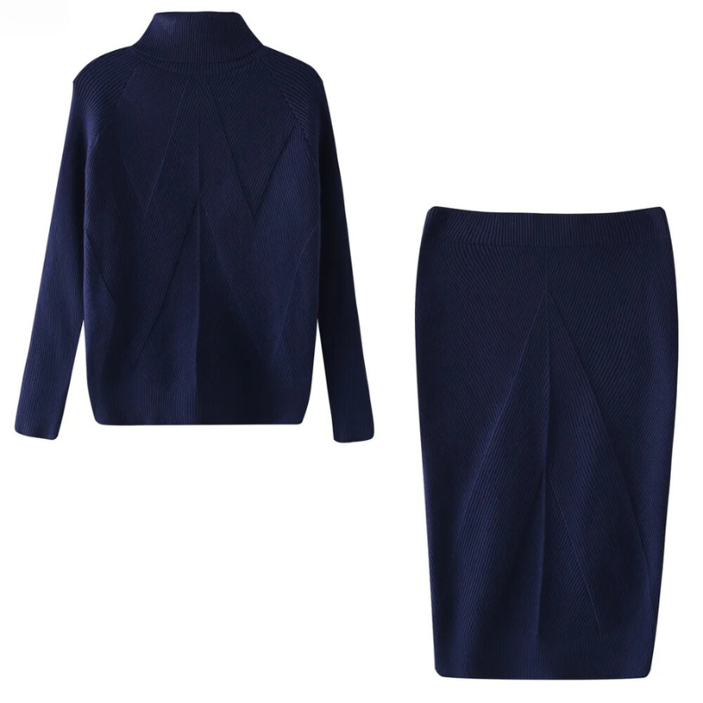 Elegant Women's Dress Long-sleeved Midi