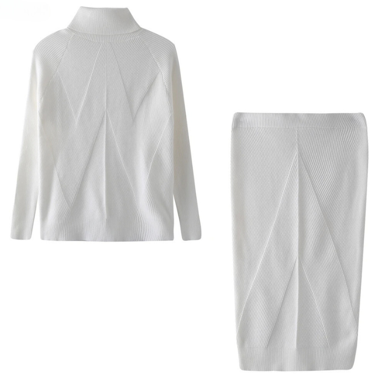 Elegant Women's Dress Long-sleeved Midi
