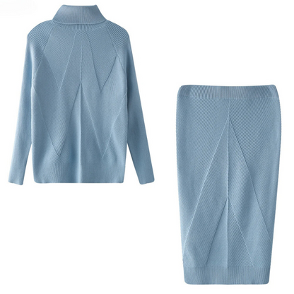 Elegant Women's Dress Long-sleeved Midi