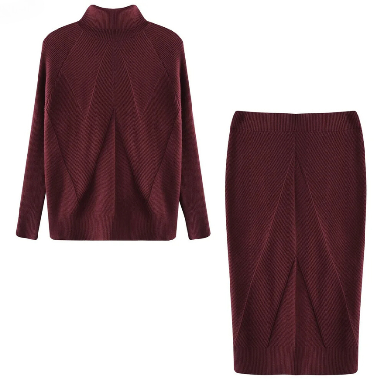 Elegant Women's Dress Long-sleeved Midi