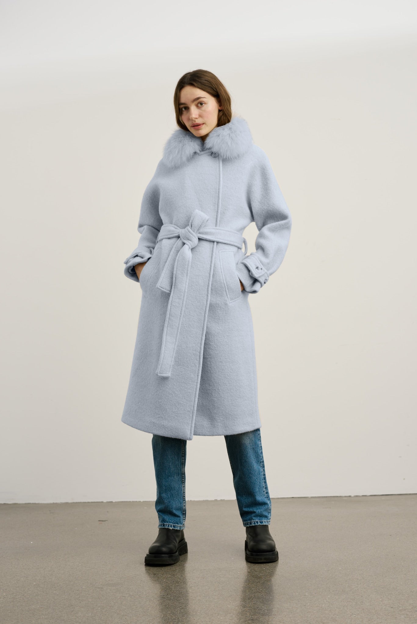 Elegant Women's Straight-Cut Coat