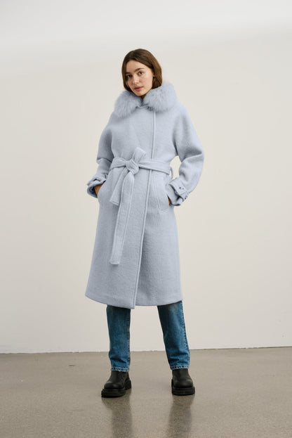 Elegant Women's Straight-Cut Coat
