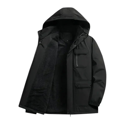 Winterparka Damen Warm Gefüttert Kapuze - IdealeKleiden