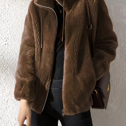 Casual Teddy Jacket Warm Comfortable Zipper