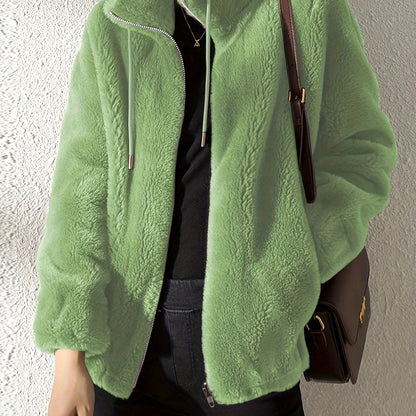 Casual Teddy Jacket Warm Comfortable Zipper