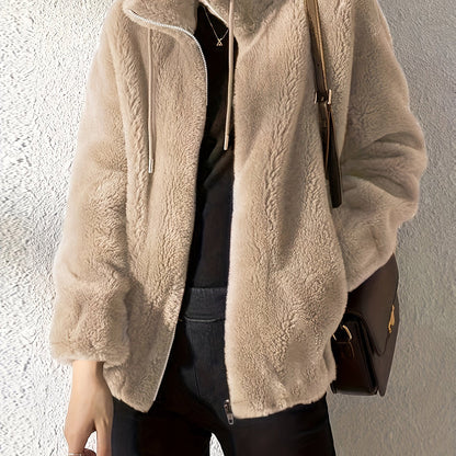 Casual Teddy Jacket Warm Comfortable Zipper