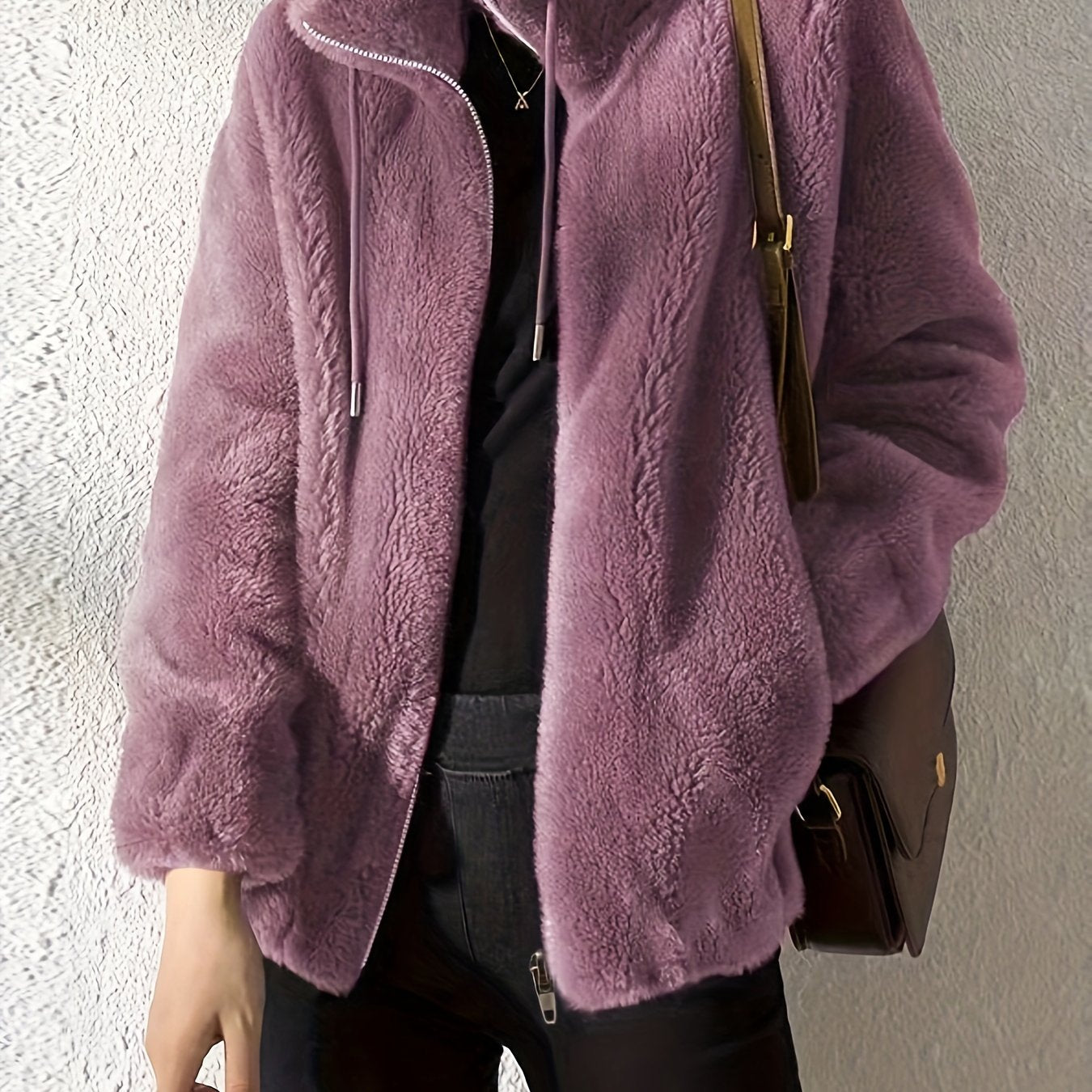 Casual Teddy Jacket Warm Comfortable Zipper