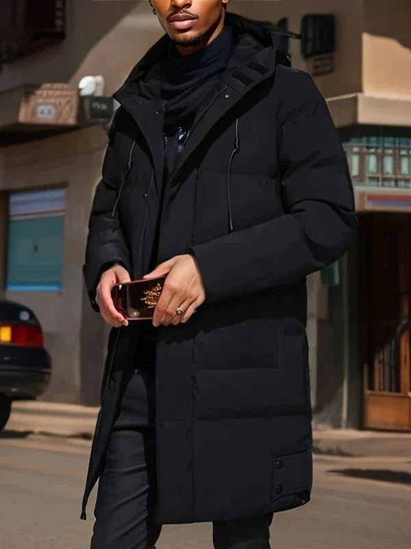 Long Women's Puffer Coat Warm Reinforced