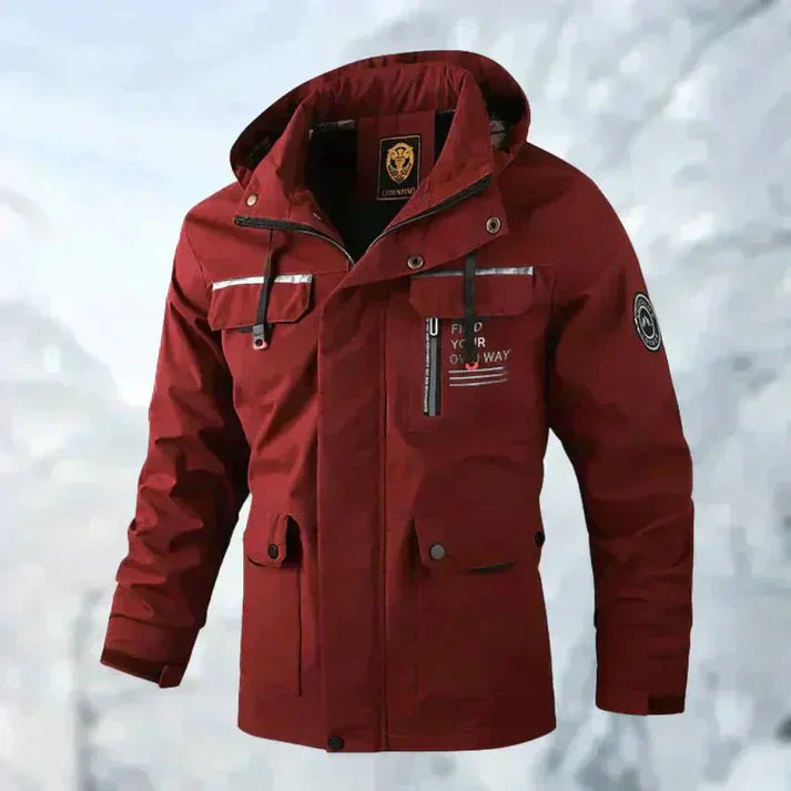 Herrenjacke Wasserabweisend Karierter Style