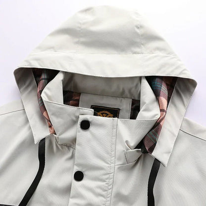 Herrenjacke Wasserabweisend Karierter Style