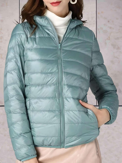 Women's Winter Down Jacket Hooded Warm Insulated
