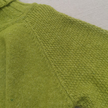 Übergroßer Strickpullover Grasgrün Oversized - IdealeKleiden