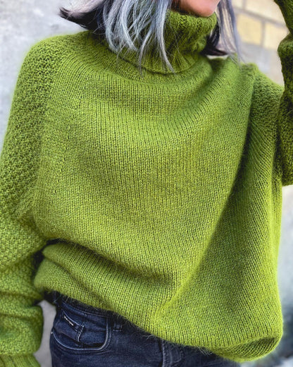Oversized Knitted Jumper Grass Green