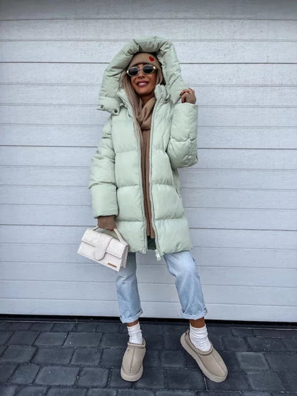 Warm Winter Jacket Women Elegant Modern Seasonal Collection