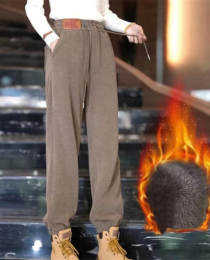 Warme Winterhose Plüschfutter Lässig