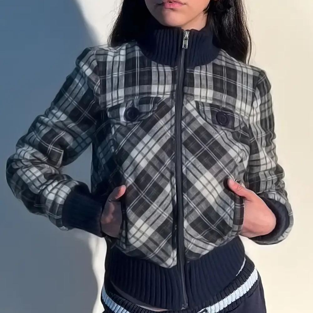 Autumn Women's Jacket High Collar Warm