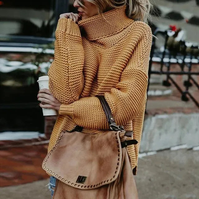 Women's Turtleneck Sweater Soft Quality