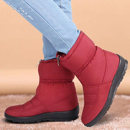 Damen Stiefeletten Schnee Winterwarm - IdealeKleiden