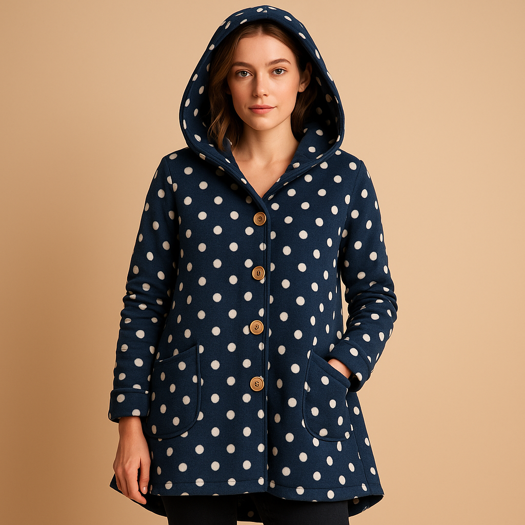 Soft women's teddy jacket with hood