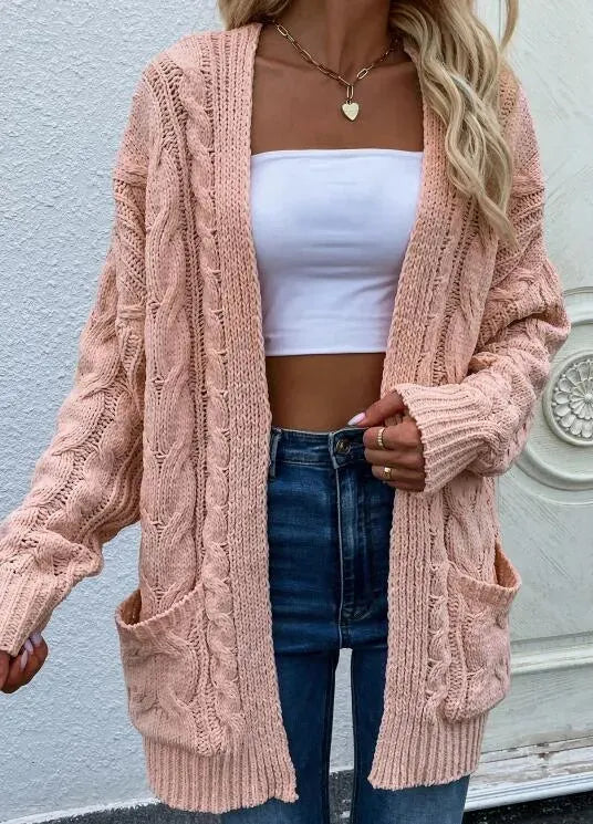 Long Women's Cardigan Elegant Design