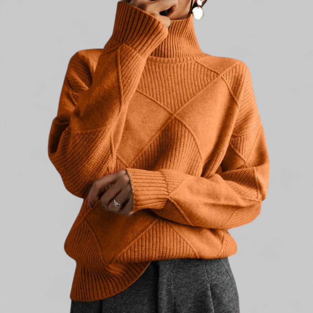 Women's Turtleneck Sweater Comfortable Loose