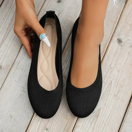 Damen Ballerinas Frühling Elegant - IdealeKleiden