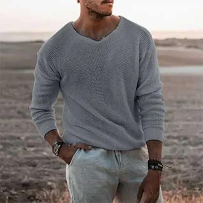 Men's Warm Long-Sleeve Knitted Sweater