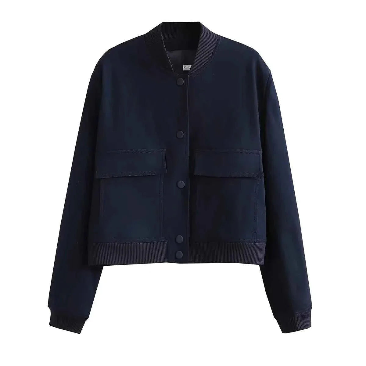 Women's Oversized Bomber Jacket Casual Style